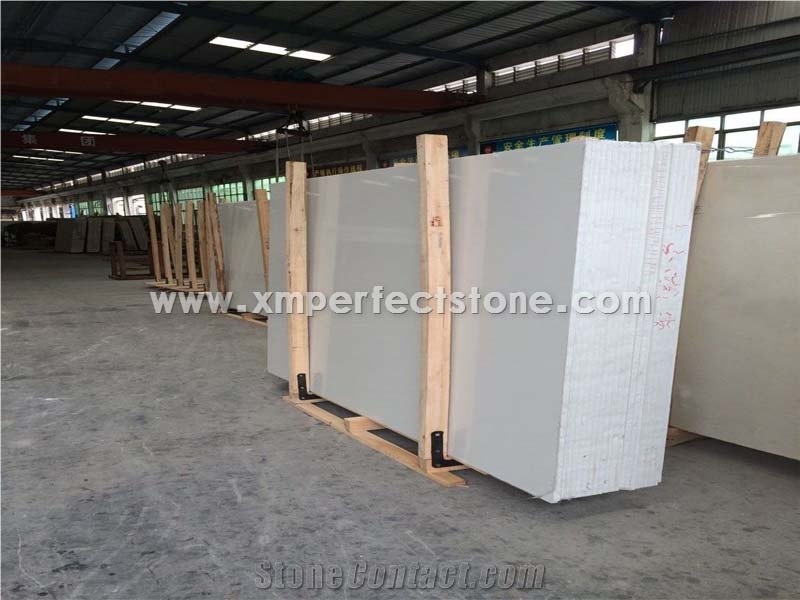 1200*600/600*600/600*300 Artificial White Marble Tiles with 15mm Thickness
