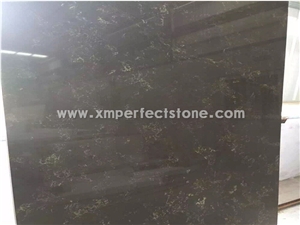 Chinese Black Quartz with Golden Lines for Kitchen Countertop/Island Tops Chinese Black Quartz with Golden Lines for Kitchen Countertop/Island Tops