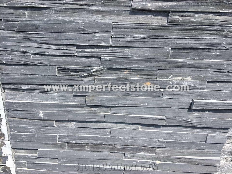Cultured Stone, Ledge Stone Siding,Stone Wall Veneer Stone,Blue Black Slate Cultural Stone