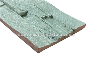 Green Slate Cultured Tiles for Wall Cladding/Chine Jade Slate Natural Split 600*150*10-25mm