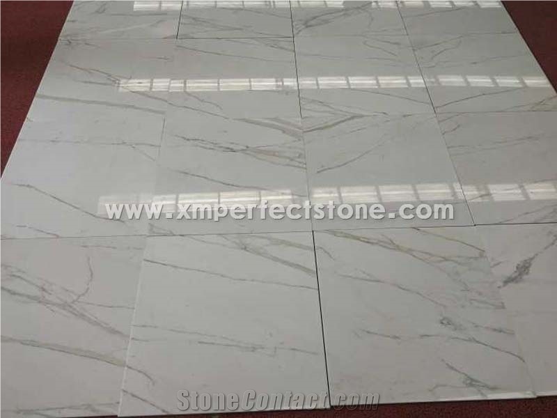 Italy Calacatta Marble with Ceramic Composite Tiles for 600*600 Tiles