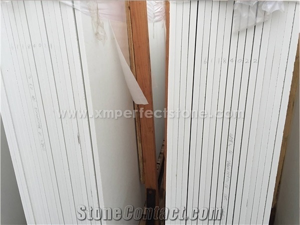 Nano Crystallized Glass Stone Artificial Marble ,Pure White Nano Crystal Glass Stone for Design