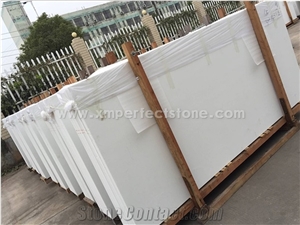 Nano Crystallized Glass Stone Artificial Marble ,Pure White Nano Crystal Glass Stone for Design