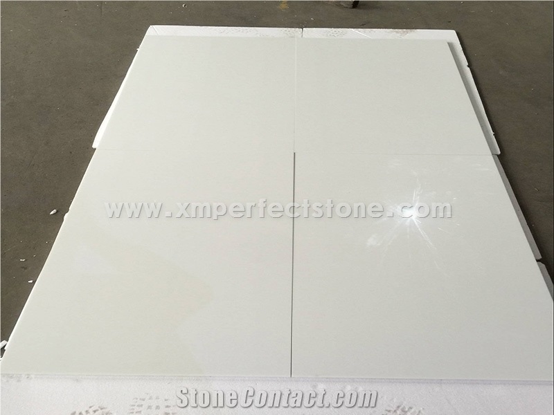 Nano Crystallized Glass Stone Artificial Marble ,Pure White Nano Crystal Glass Stone for Design