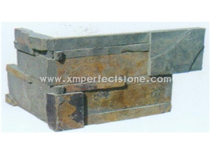 Nature Cultured Stone Panel, Wall Veneer, Ledge Stacked Cladding, Corner, Cement Facade Feature Cladding