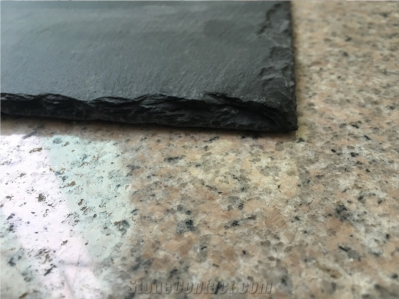 Similar Like U Type/Slate Roofing/Grey Slate Roofing Tiles with Hole/Grey Slate U Shape Roof Tiles