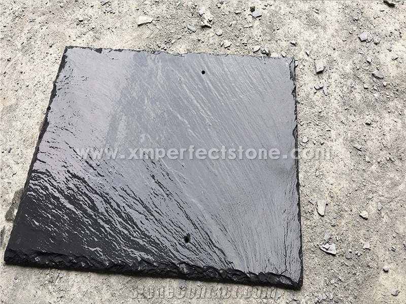 Similar Like U Type/Slate Roofing/Grey Slate Roofing Tiles with Hole/Grey Slate U Shape Roof Tiles