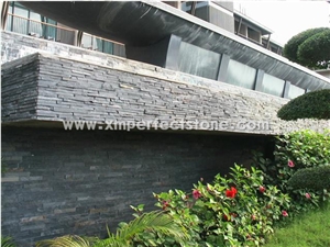Slate Cultured Stone,Slate Wall Panels,Black Slate Panel ,Black Slate Wall Cladding ,Wall Cladding