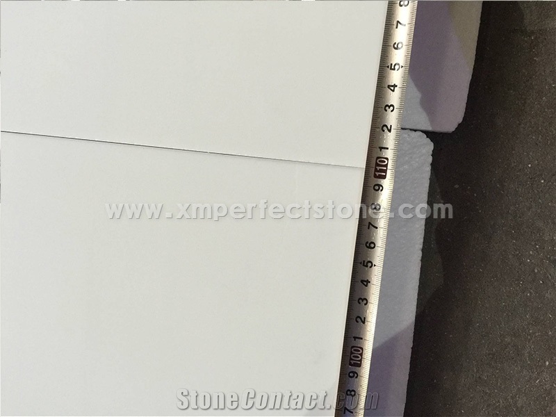 Usa Popular 30mm Thickness White Nano Glass Slab or Tiles & Slab