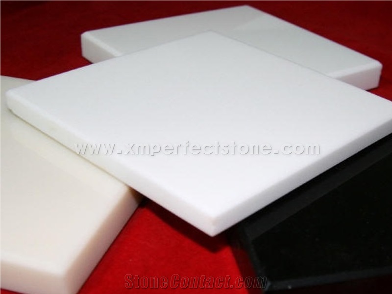 Usa Popular 30mm Thickness White Nano Glass Slab or Tiles & Slab