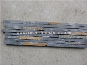 Yellow Beige Cultured Stone, Wall Cladding, Cheap Chinese Wall Stone Panel