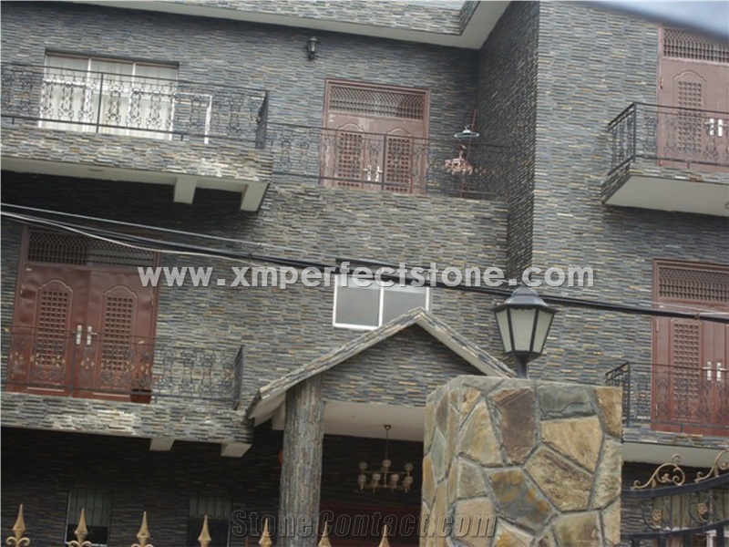 Yellow Beige Cultured Stone, Wall Cladding, Cheap Chinese Wall Stone Panel