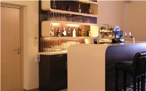 2017 Hot Sale Modern Mini Design Acrylic Solid Surface Home Bar Counter