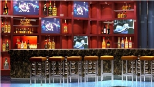 2017 Hot Sale Personal Design Large Bar Counter Artificial Stone Bar Top