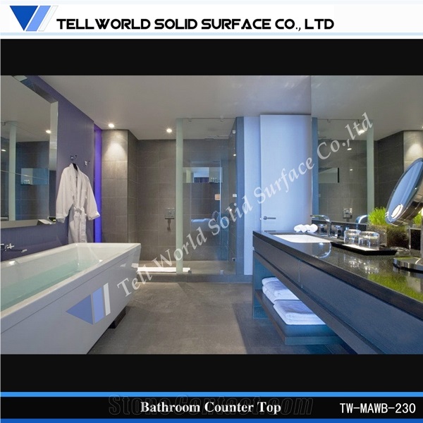 2017 Latest Design High Quality Acrylic Solid Surface Dining Room Wash Basin