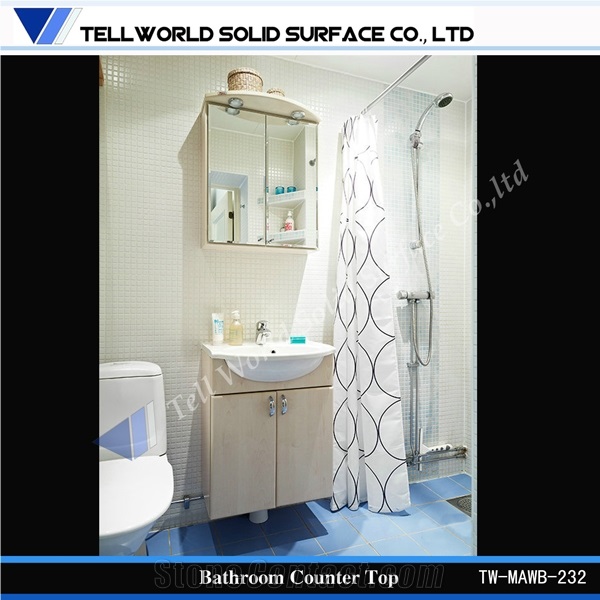 2017 Latest Design High Quality Acrylic Solid Surface Dining Room Wash Basin