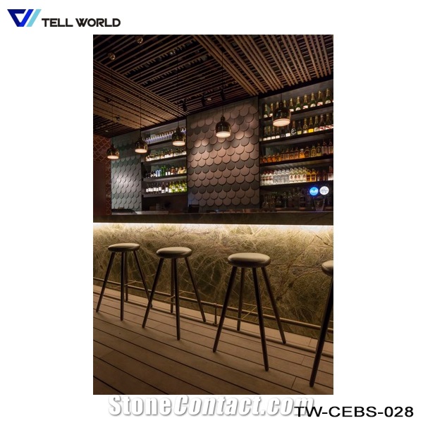 Acrylic Solid Surface Color Changing Bar Counter Ready Made Modern Bar Counter