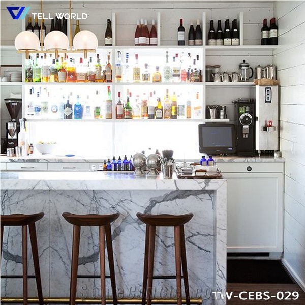 Acrylic Solid Surface Color Changing Bar Counter Ready Made Modern Bar Counter
