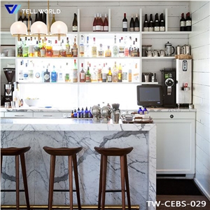 Acrylic Solid Surface Color Changing Bar Counter Ready Made Modern Bar Counter