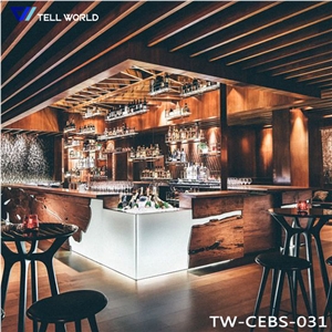 Acrylic Solid Surface Color Changing Bar Counter Ready Made Modern Bar Counter