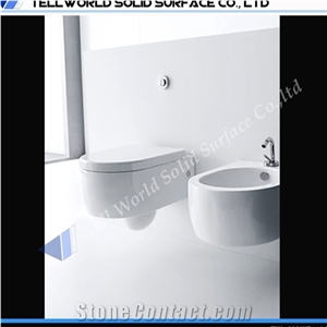 Acrylic Solid Surface Commercial Bathroom Vanity Units Artificial Stone Countertop Vanity Sinks