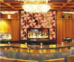 Acrylic Solid Surface Corner Bar Counter Hotel Furniture Led Bar Counter Modern Design