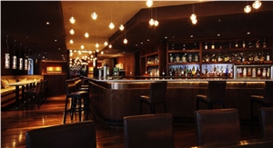 Acrylic Solid Surface Corner Bar Counter Hotel Furniture Led Bar Counter Modern Design