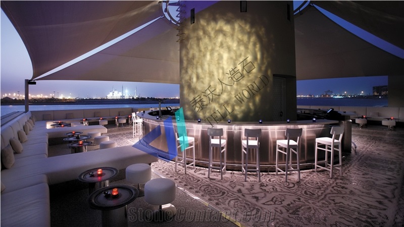 Acrylic Solid Surface Led Bar Artificial Marble Bar Counter Home Bar Furniture