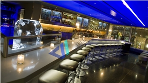 Acrylic Solid Surface Led Bar Artificial Marble Bar Counter Home Bar Furniture