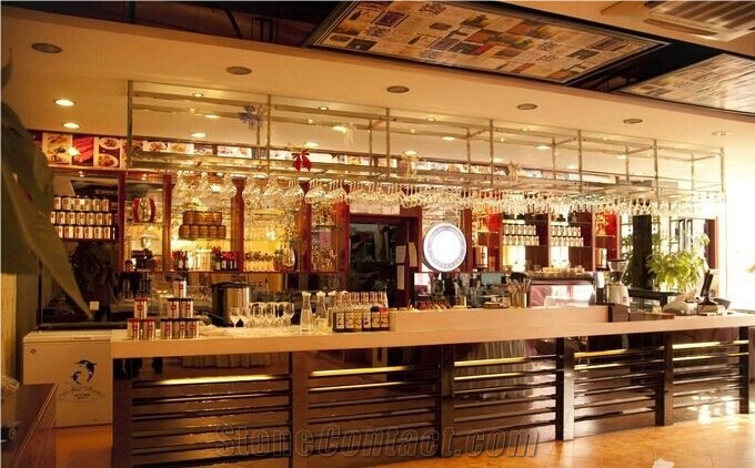 Acrylic Solid Surface Led Bar Artificial Marble Bar Counter Night Bar Furniture
