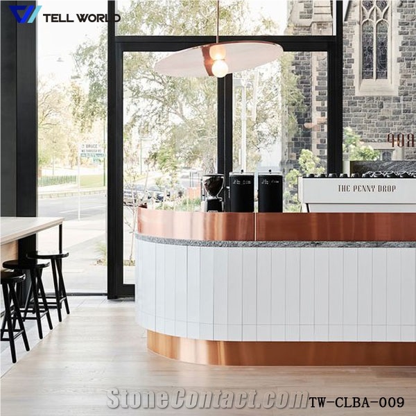 Acrylic Solid Surface Led Glowing Restaurant Bar Counter Decration Hot Sale