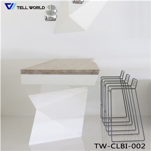 Acrylic Solid Surface Led Glowing Restaurant Bar Counter Decration Hot Sale