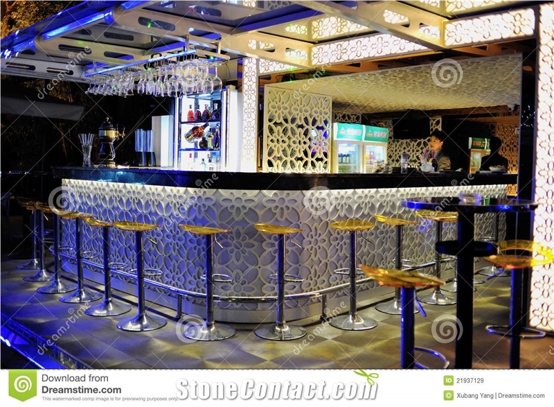 Acrylic Solid Surface Led Lighting Bar Counter High Quality Bar Counter Bar Furniture
