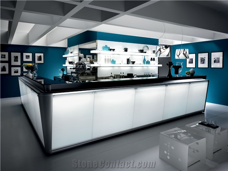 Acrylic Solid Surface Led Lighting Bar Counter High Quality Bar Counter Bar Furniture