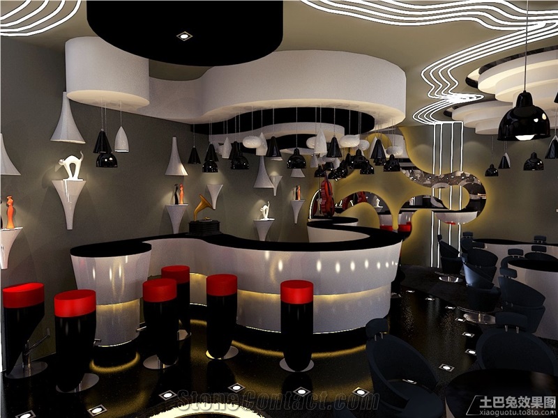 Acrylic Solid Surface Led Lighting Bar Counter High Quality Bar Counter Bar Furniture