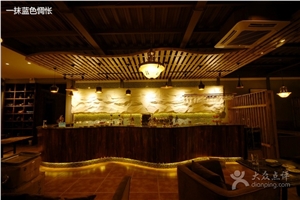Acrylic Solidf Surface Wood Commercial Bar Counter Bar Furniture Custom Size