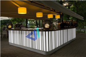 Artificial Stone Commercial Good Quality Luxury Design Bar Counter Disco Bar Counter