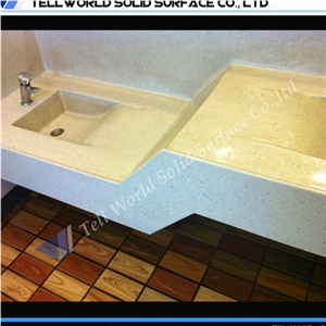 Artificial Stone Counter Top Wash Basin Hotel Sanitary Acrylic Solid Surface Sink Wash Basin