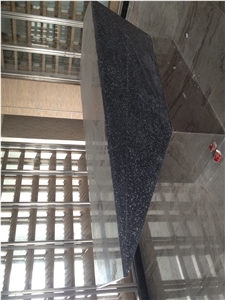 Artificial Stone Modern Black Reception Counter for Sale