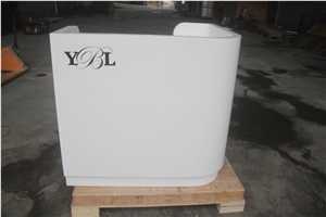 Artificial Stone Sgs Certification White Glossy Surface Mini Bar Counter Artificial Stone Sgs Certification White Glossy Surface Mini Bar Counter