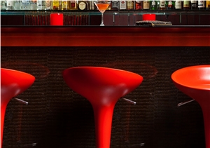 Beauty Salon Counter Design Acrylic Solid Surface Bar Counter