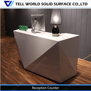 Competitive Price Artificial Marble Stone Beauty Salon Reception Table