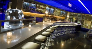 Corian Acrylic Coffee Bar Counter Piano Top Cover Designed Acrylic Bar Counter