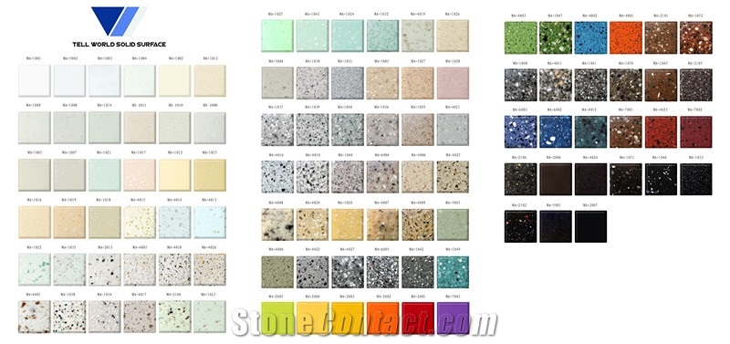 European Style Acrylic Solid Surface Rectangle Custom Size Wine Club Bar Top