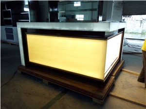 Furniture Translucent Stone Led Night Club Bar Translucent Countertop