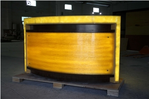 Furniture Translucent Stone Led Night Club Bar Translucent Countertop