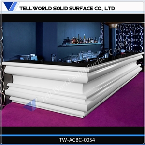 High Performance Pure Acrylic Straight Angle Kitchen Island Bar Counter
