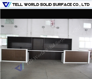 Large Night Club Acrylic Solid Surface Bar Counter