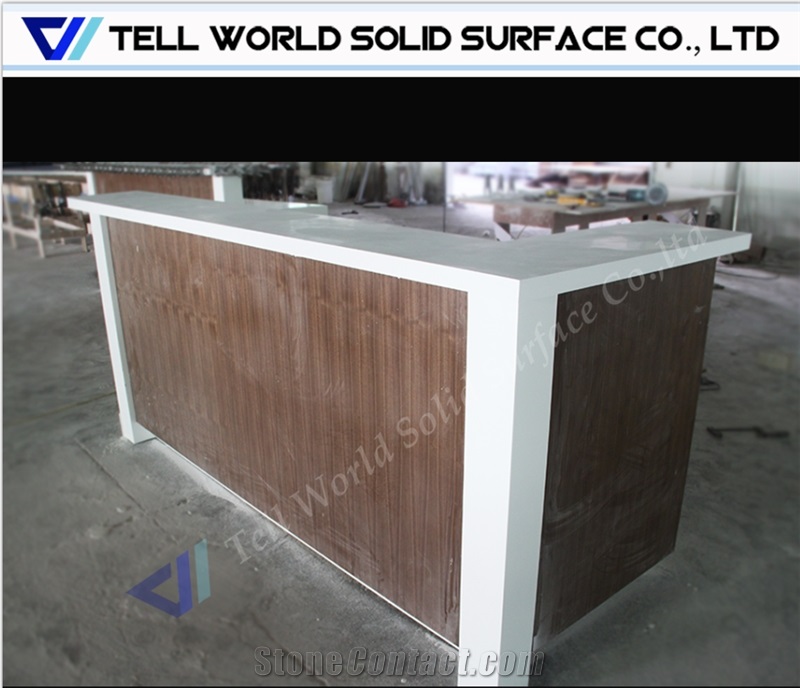 Large Night Club Acrylic Solid Surface Bar Counter