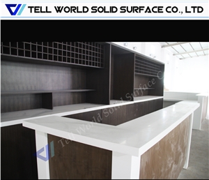 Large Night Club Acrylic Solid Surface Bar Counter
